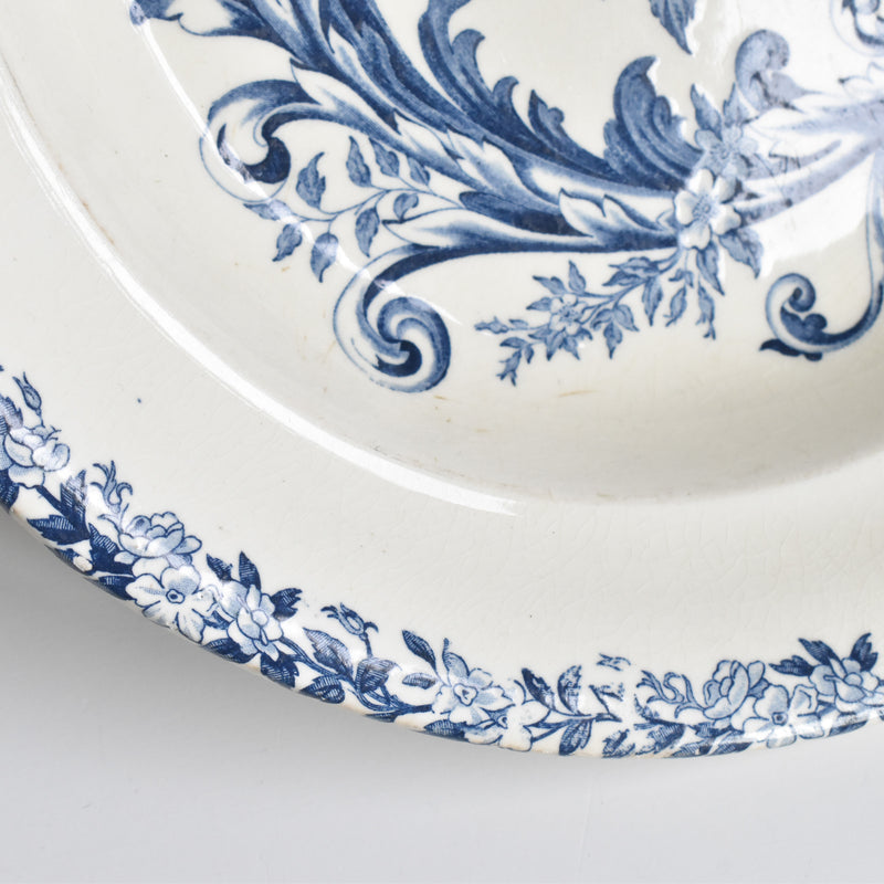 Antique Deep Plate S&G Clairefontaine Rocaille