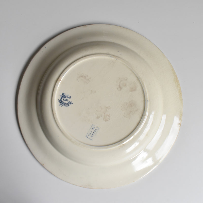 Antique Deep Plate S&G Clairefontaine Rocaille