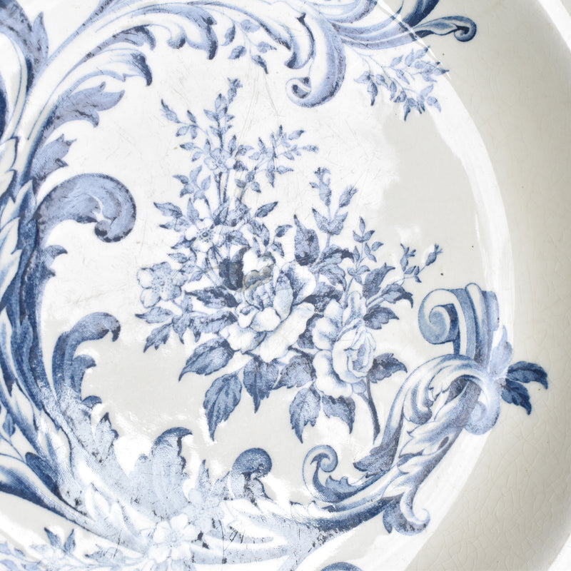 Antique Deep Plate S&G Clairefontaine Rocaille
