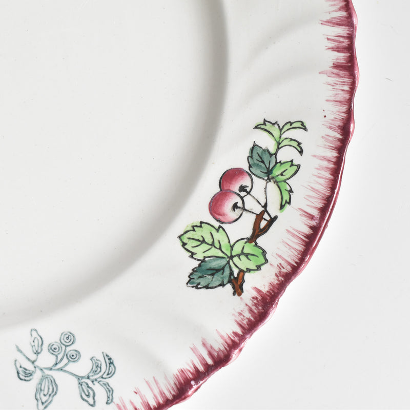 Antique Plate - Longwy Montmorency
