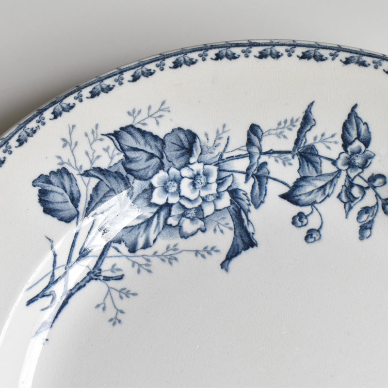 Antique large plate U&C Sarreguemines Carmen