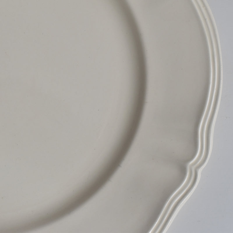 Vintage Large Plate, Digoin & Sarreguemines, Scalloped Rim A