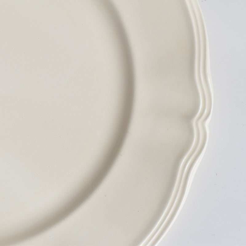 Vintage Large Plate, Digoin & Sarreguemines, Scalloped Rim A