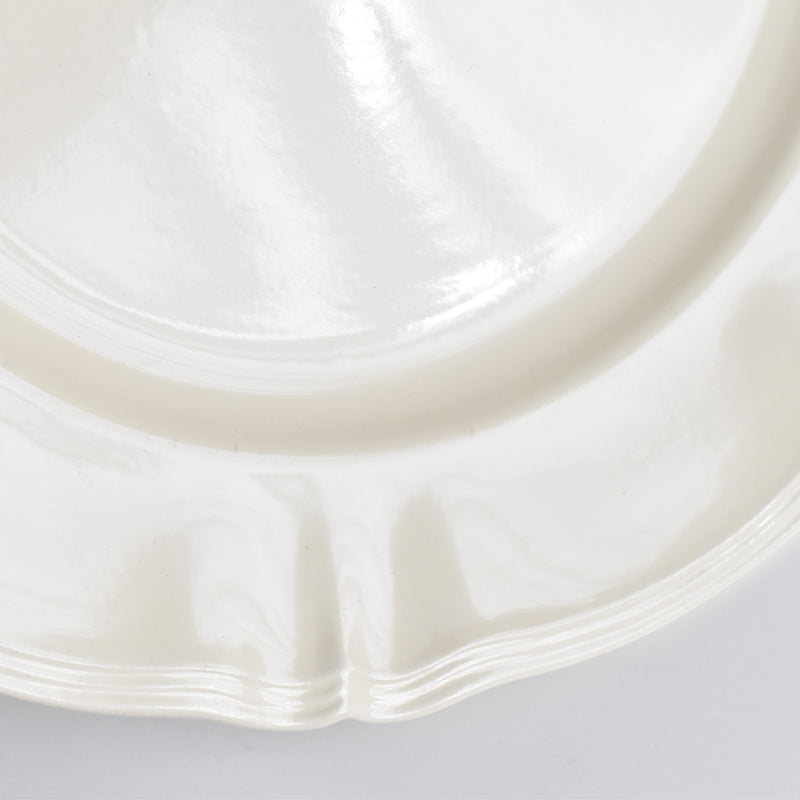 Vintage Large Plate, Digoin & Sarreguemines, Scalloped Rim A
