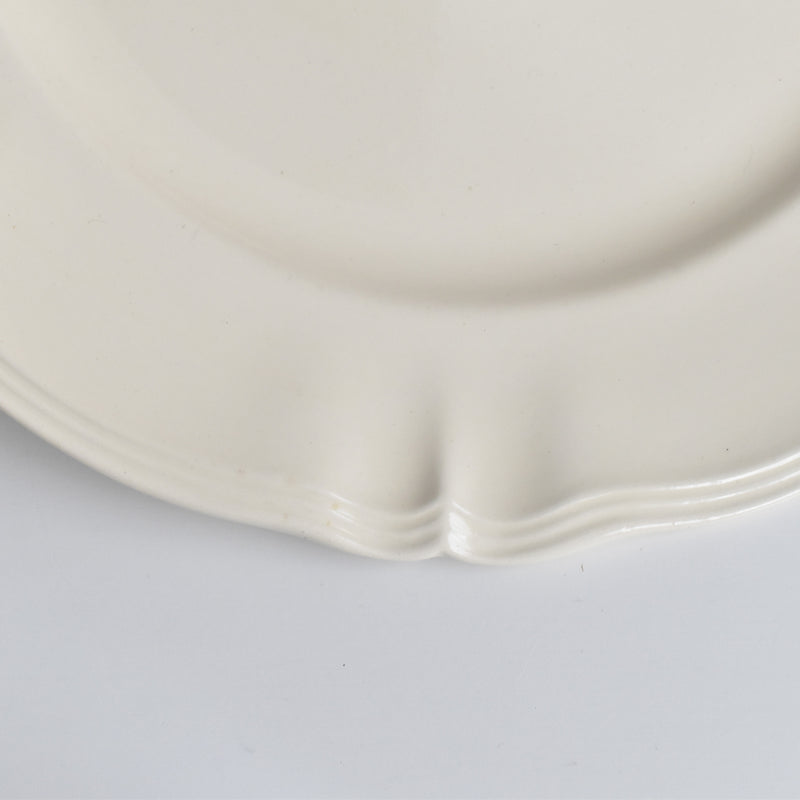 Vintage Large Plate, Digoin & Sarreguemines, Scalloped Rim A