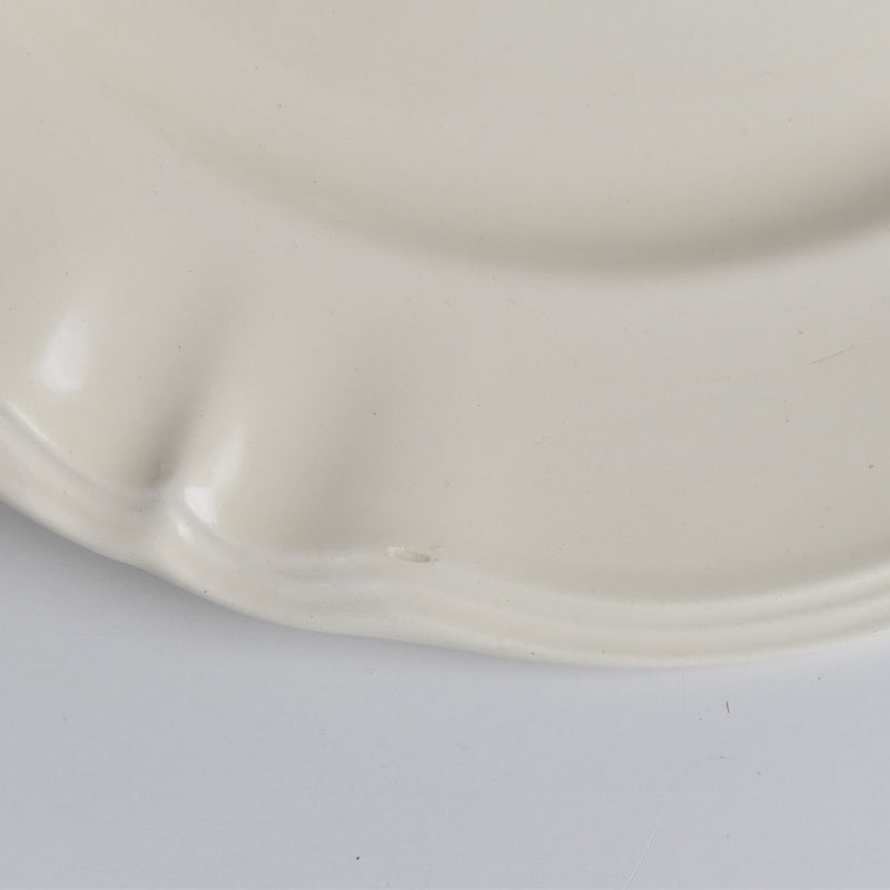Vintage Large Plate, Digoin & Sarreguemines, Scalloped Rim A