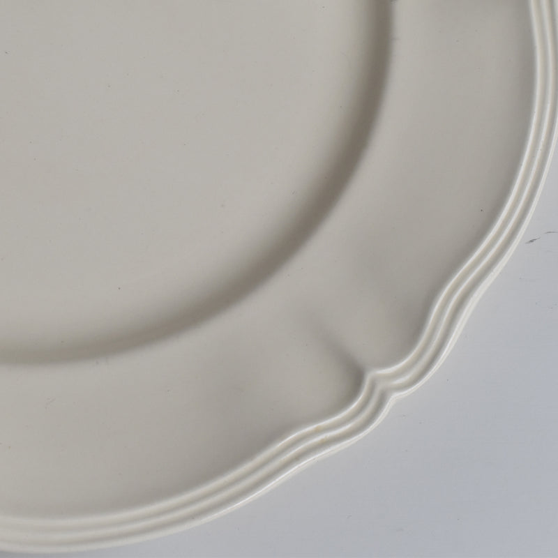 Vintage Large Plate, Digoin & Sarreguemines, Scalloped Rim A