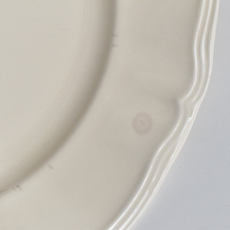 Vintage Large Plate Digoin & Sarreguemines, Flower Rim B