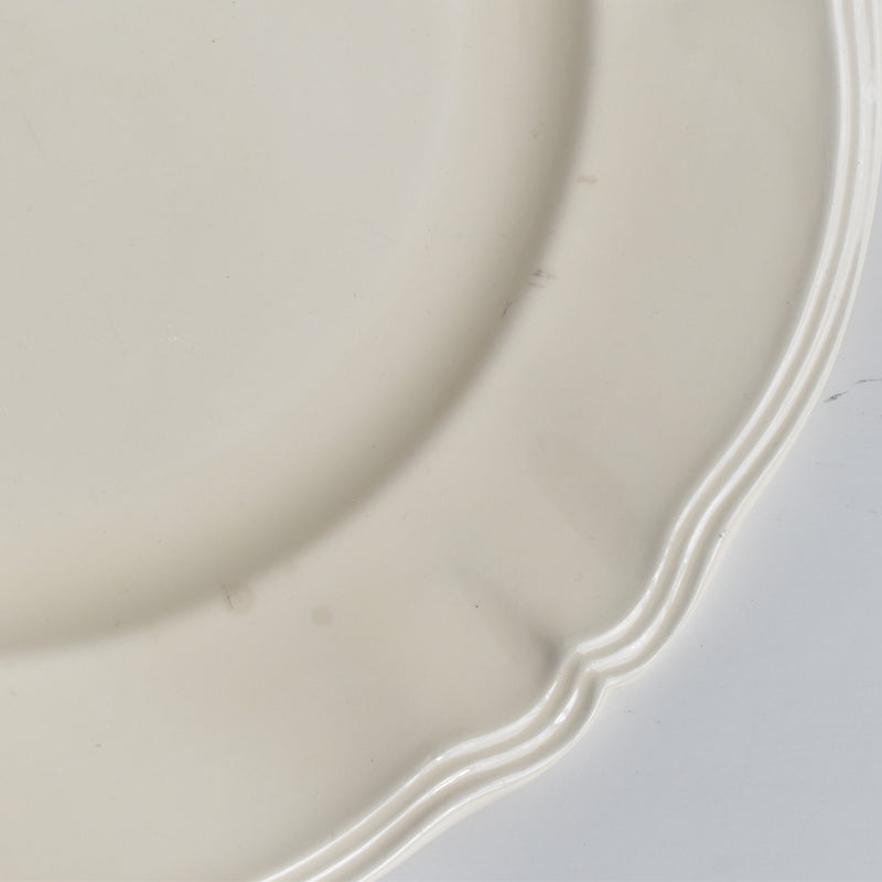 Vintage Large Plate Digoin & Sarreguemines, Flower Rim B