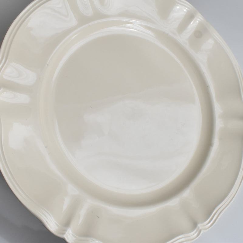 Vintage Large Plate Digoin & Sarreguemines, Flower Rim B