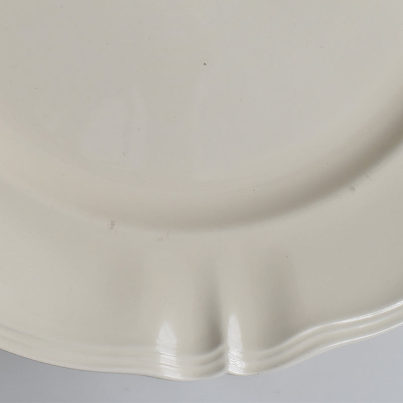 Vintage Large Plate Digoin & Sarreguemines, Flower Rim B