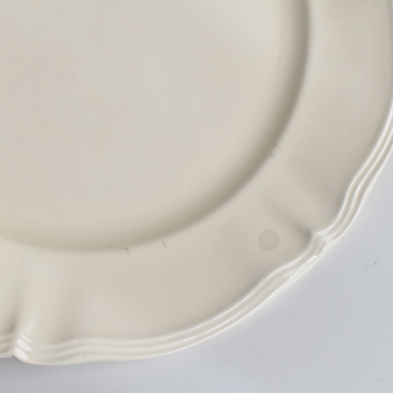 Vintage Large Plate Digoin & Sarreguemines, Flower Rim B