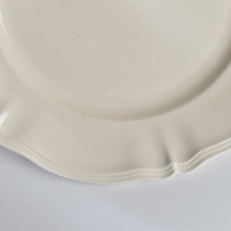 Vintage Large Plate Digoin & Sarreguemines, Flower Rim B