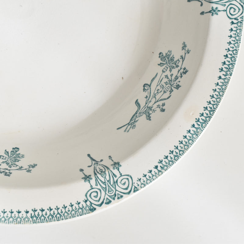 Antique deep dish, Saint-Amand 4003 A