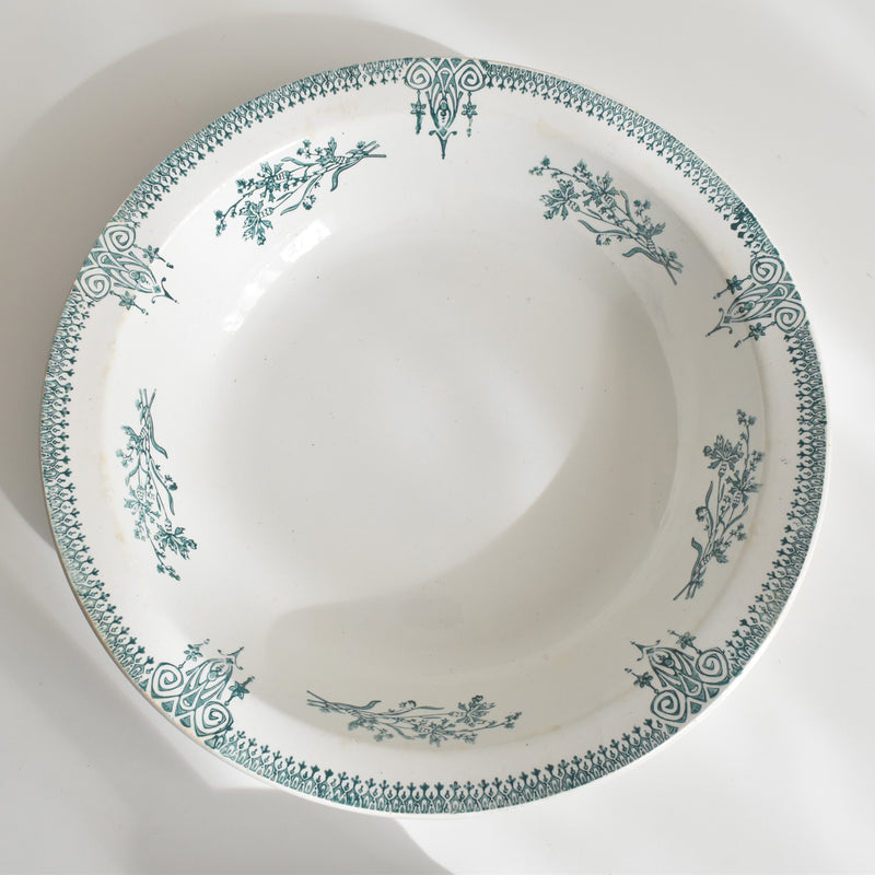 Antique deep plate, Saint-Amand 4003 B