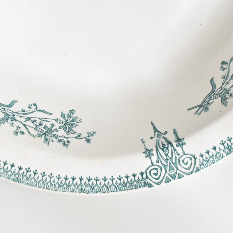 Antique deep plate, Saint-Amand 4003 B