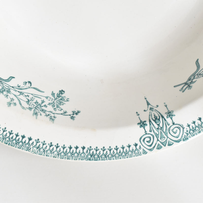 Antique deep plate, Saint-Amand 4003 B