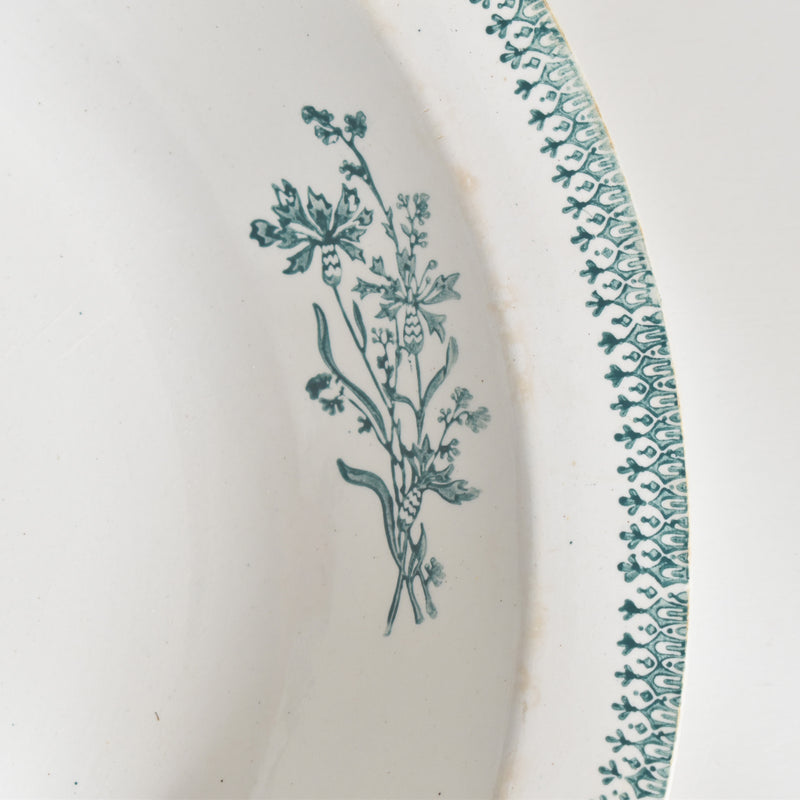 Antique deep plate, Saint-Amand 4003 B