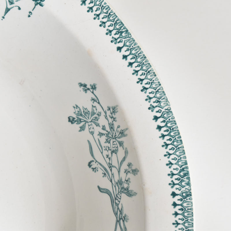 Antique deep plate, Saint-Amand 4003 B