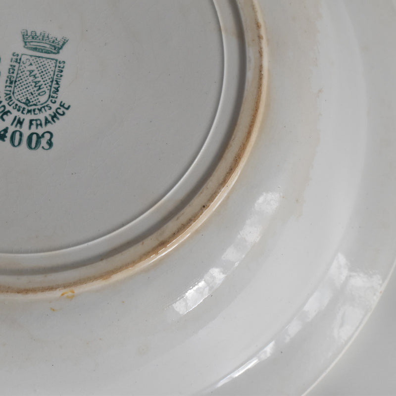 Antique deep plate, Saint-Amand 4003 B