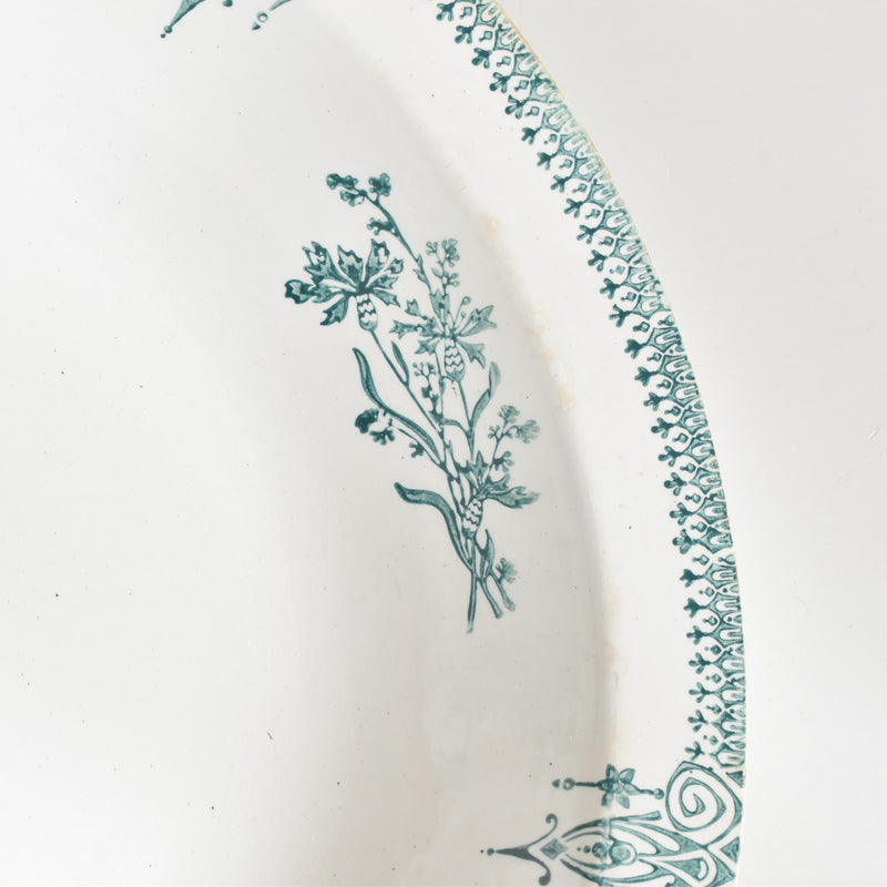 Antique deep plate, Saint-Amand 4003 B