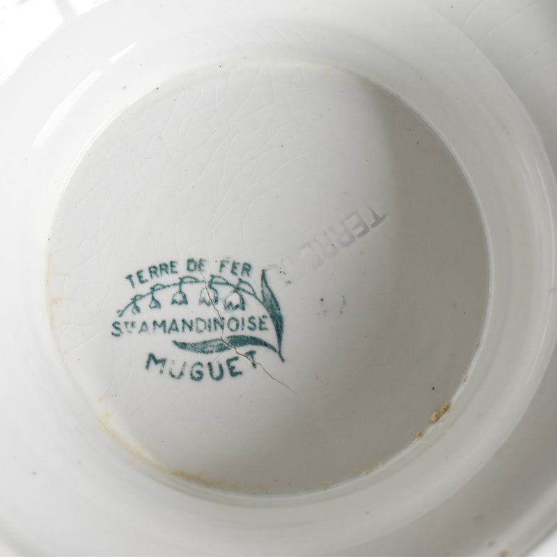 Antique Pedestal Plate Saint Amand Muguet (Lily of the Valley)