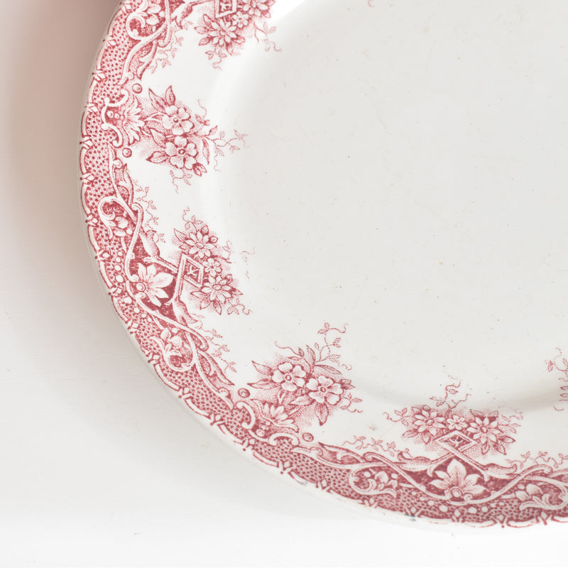 Antique Dessert Plate, Saint-Amand, Prima B