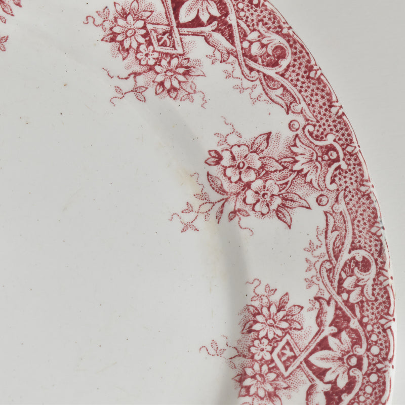 Antique Dessert Plate, Saint-Amand, Prima B
