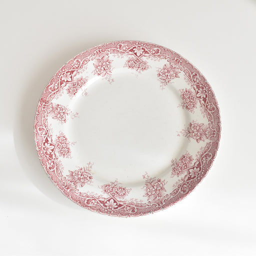 ヨーロッパアンティークすかし柄大皿 ヴィンテージ 陶器 スリップウェア アイボリー 大皿 スイス