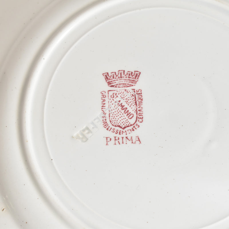 Antique Dessert Plate, Saint-Amand, Prima B