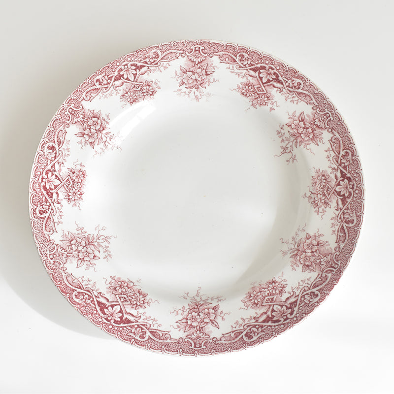 Antique Deep Plate, Saint-Amand Prima A