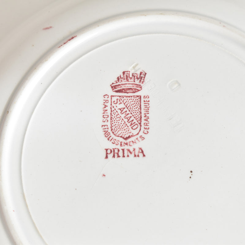 Antique Deep Plate, Saint-Amand Prima A