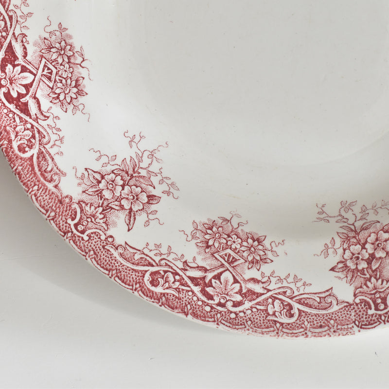Antique Deep Plate, Saint Amand, Prima D