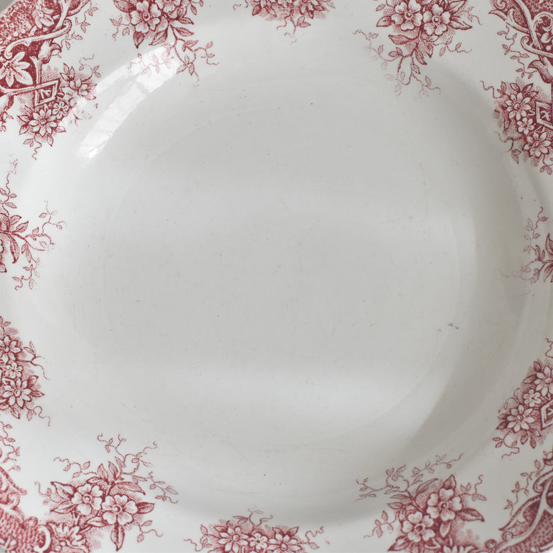 Antique Deep Plate, Saint Amand, Prima D