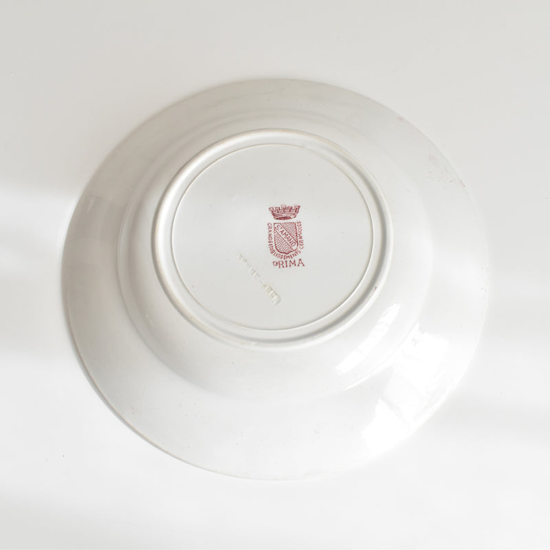Antique Deep Plate, Saint Amand, Prima D
