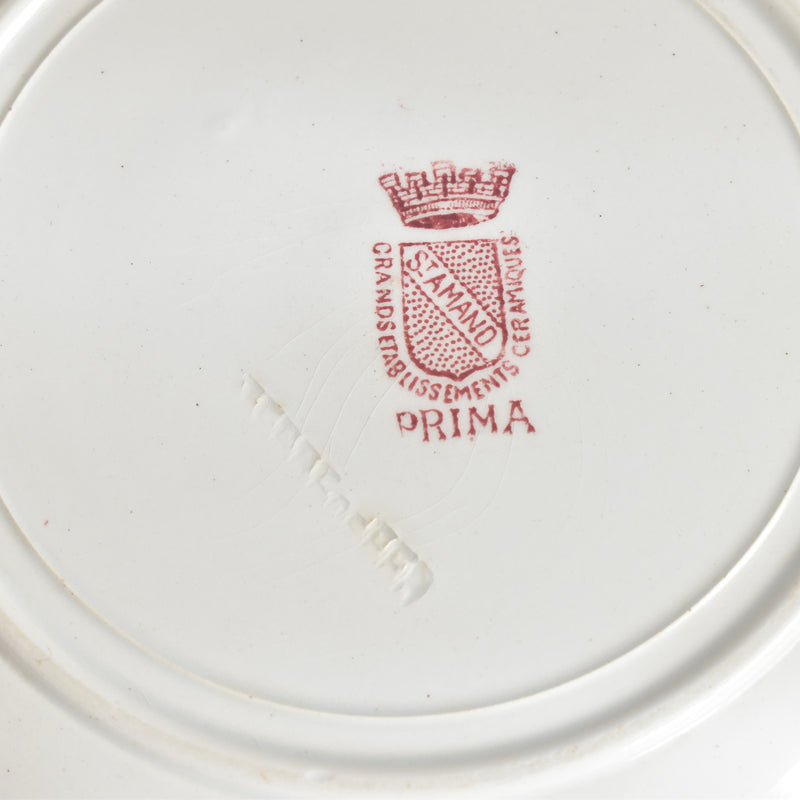 Antique Deep Plate, Saint Amand, Prima D