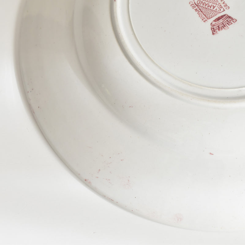 Antique Deep Plate, Saint Amand, Prima D