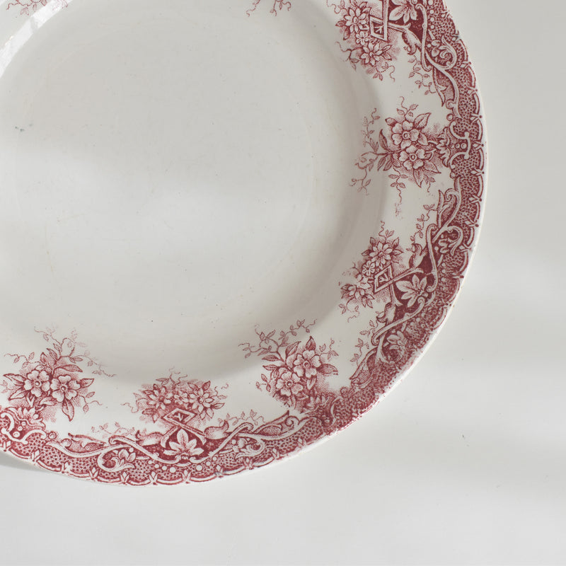 Antique Deep Plate, Saint Amand, Prima D