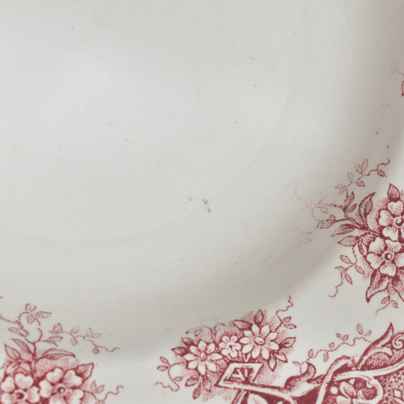 Antique Deep Plate, Saint Amand, Prima D
