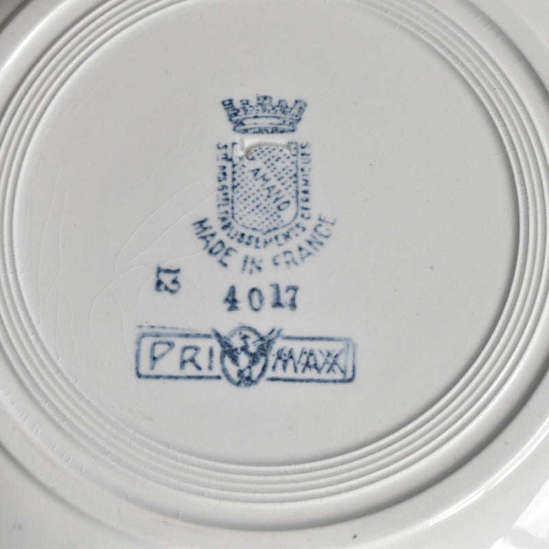 Antique Deep Plate, Saint-Amand, Primax A