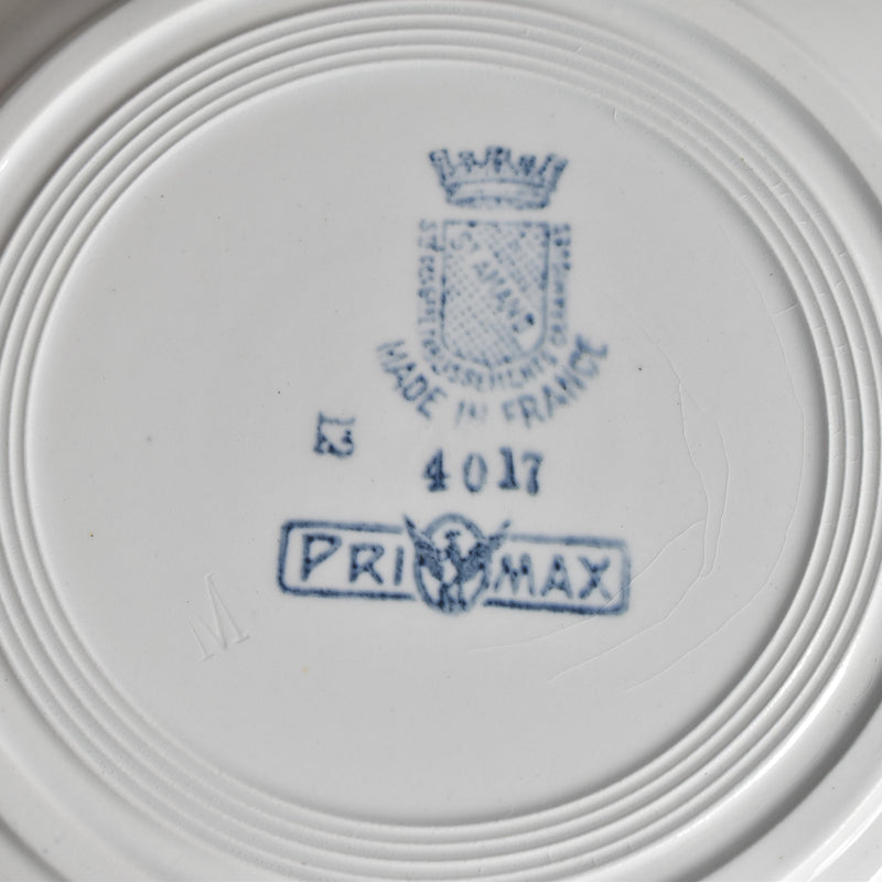 Antique Deep Plate, Saint-Amand, Primax B
