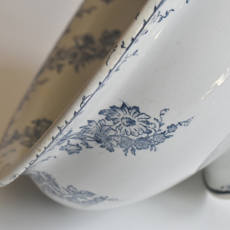 アンティークサラダボウル クレイユモントローAubépine（オベピーヌ）