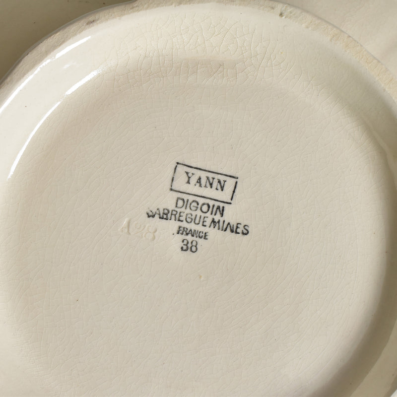 Vintage Salad Bowl Digoin & Sarreguemines Yann