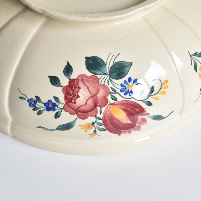 Vintage Salad Bowl Digoin & Sarreguemines Yann
