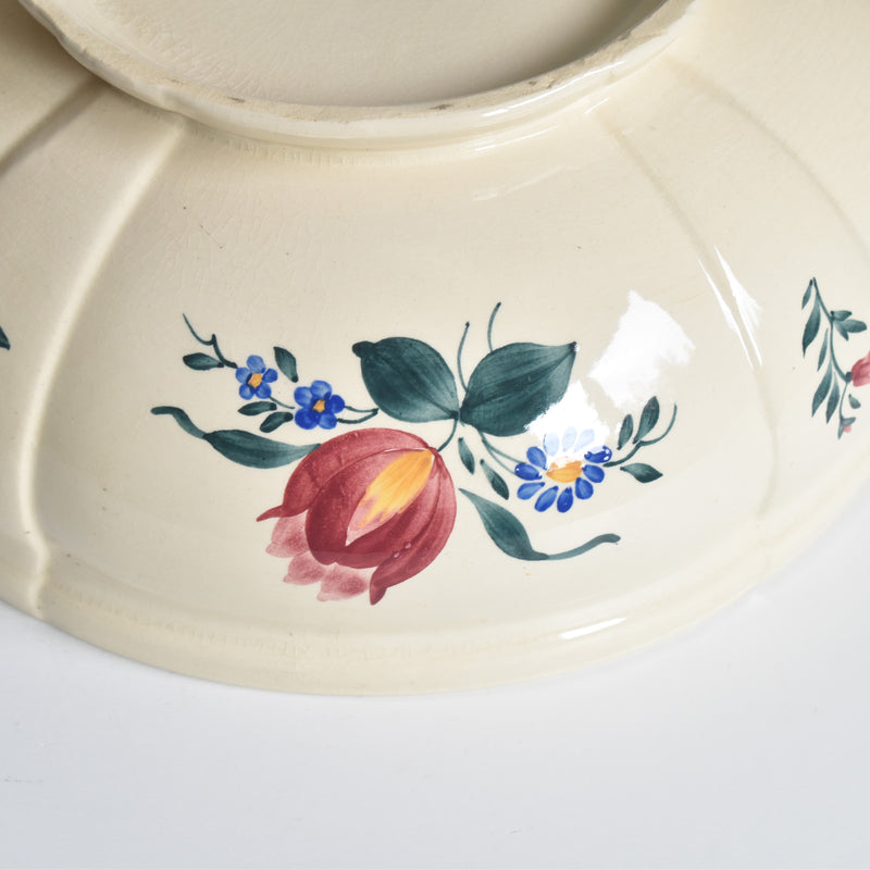 Vintage Salad Bowl Digoin & Sarreguemines Yann