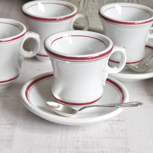 アンティークカップ＆ソーサー サルグミンヌ ブリュロ レッド B