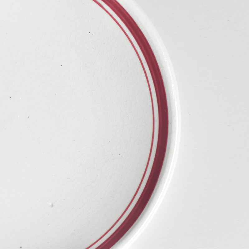 Antique Cup & Saucer Sarreguemines Brûlot Red B