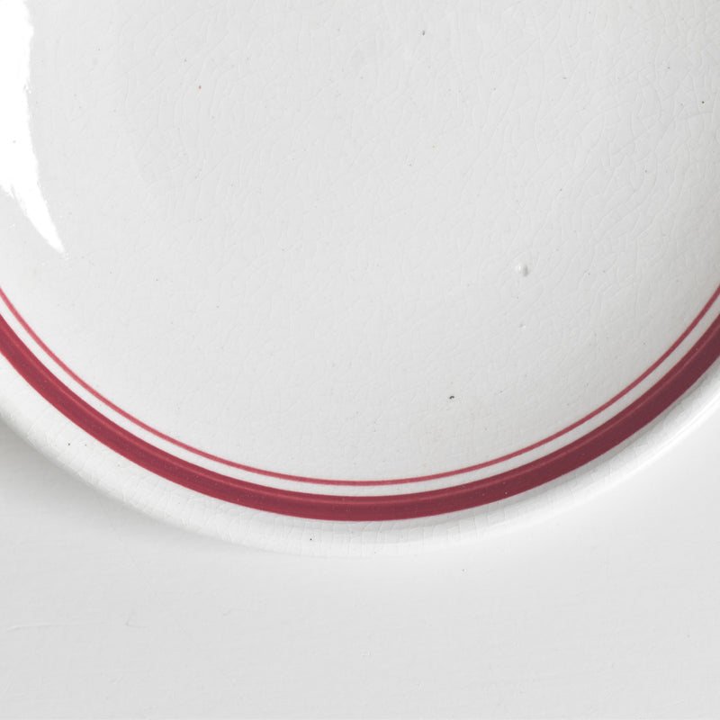 Antique Cup & Saucer Sarreguemines Brûlot Red B