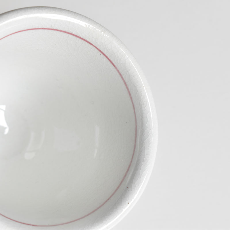 Antique Cup & Saucer, Sarreguemines Brûlot Red C