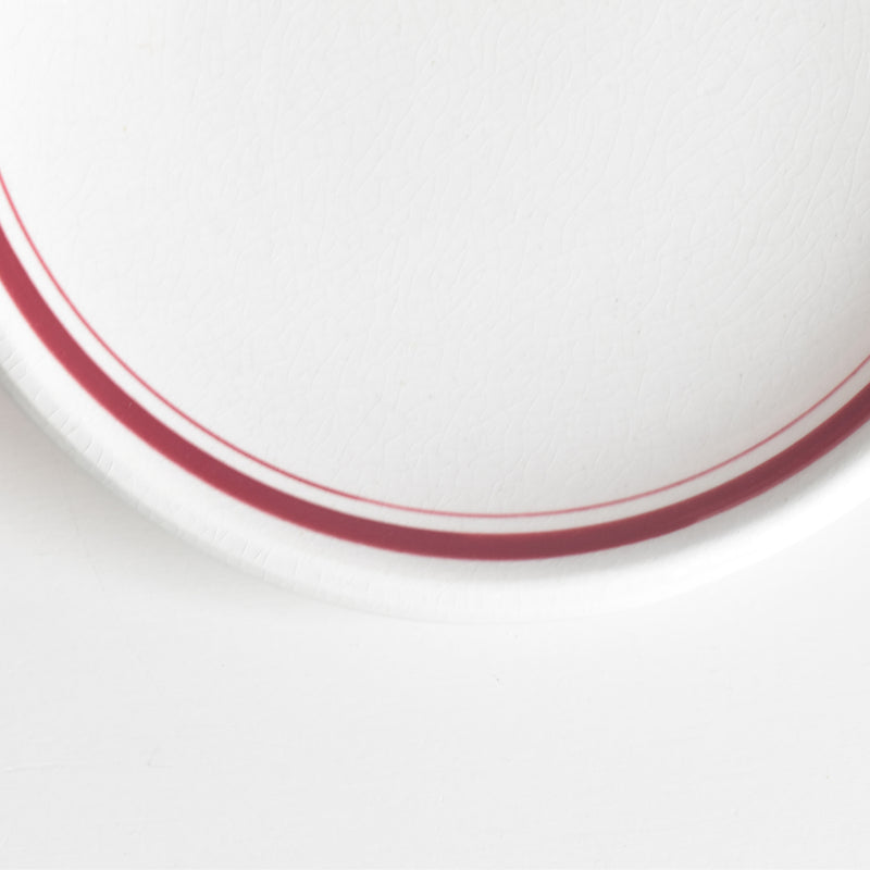 Antique Cup & Saucer, Sarreguemines Brûlot, Red D
